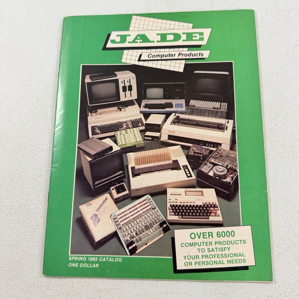 Vintage JADE Computer Products Spring 1983 Catalog Apple II Atari Computers